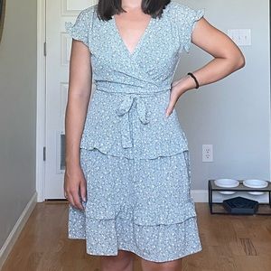 NWT!! Sage Green Floral Dress